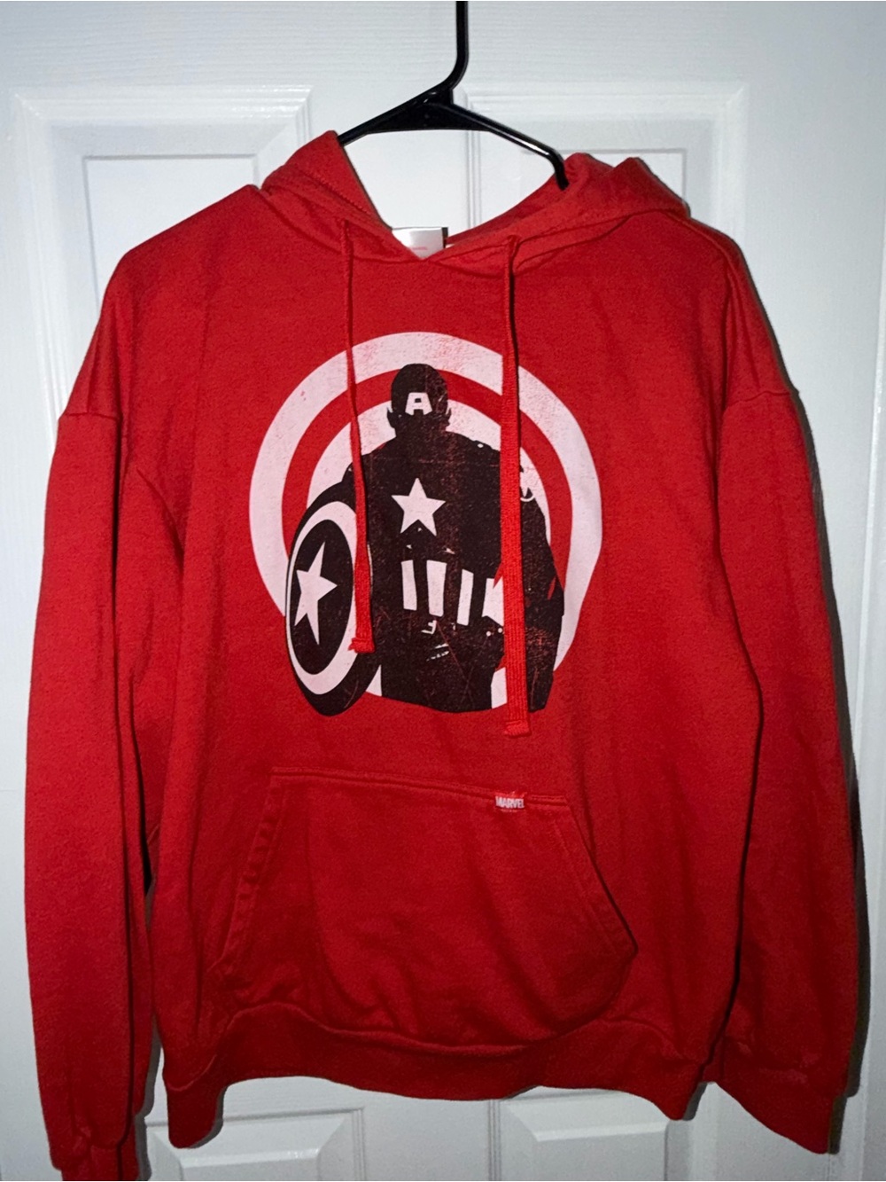 Marvel Red Captain America Pullover Hoodie